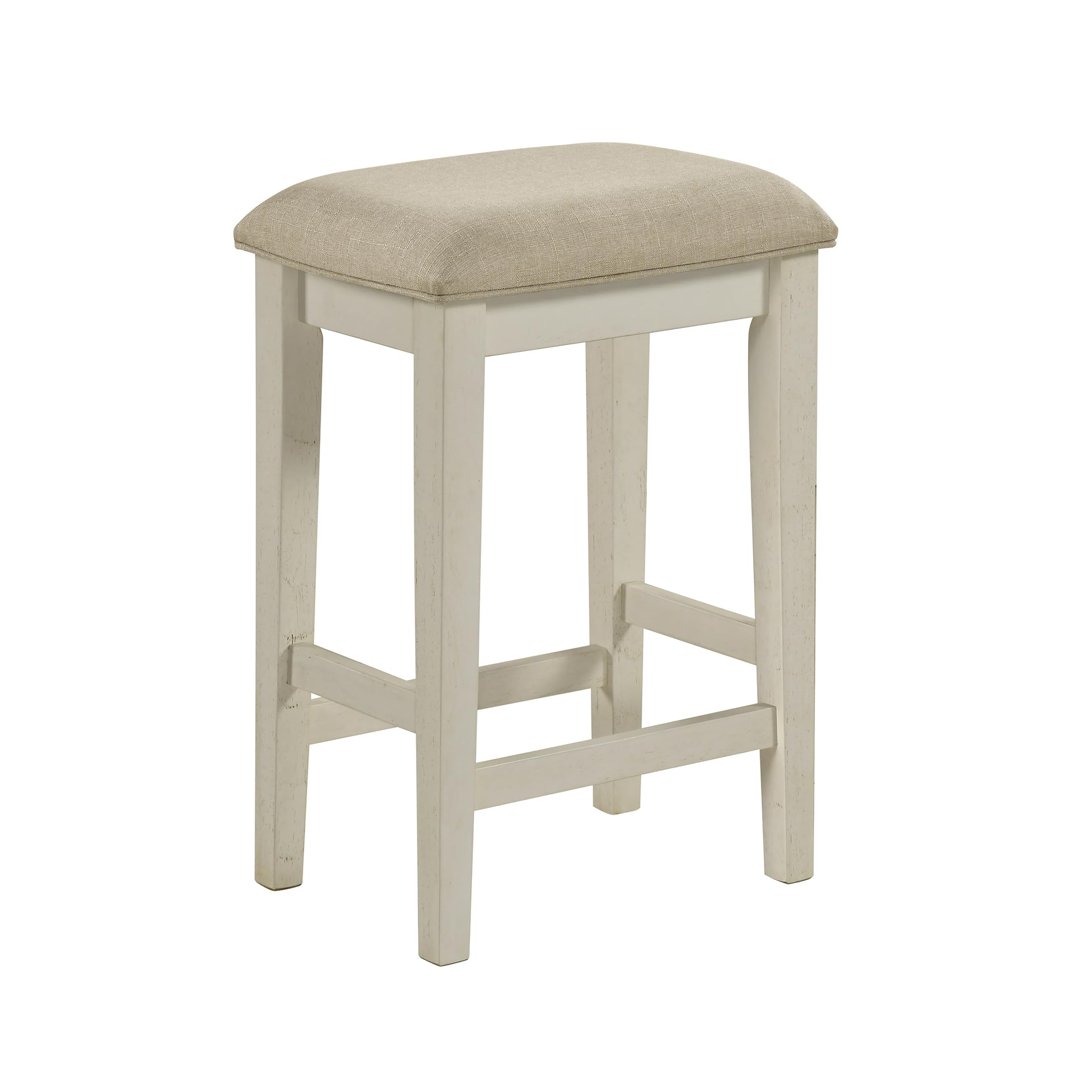 Lexicon 4 Piece Counter Height Bar Table with 3 Stools, Power Outlets, Rubberwood Frame Kitchen Table with 3 Padded Stools, Charging Ports for Small Spaces, Ash Veneer Walnut and Buttermilk Finish - Image 20