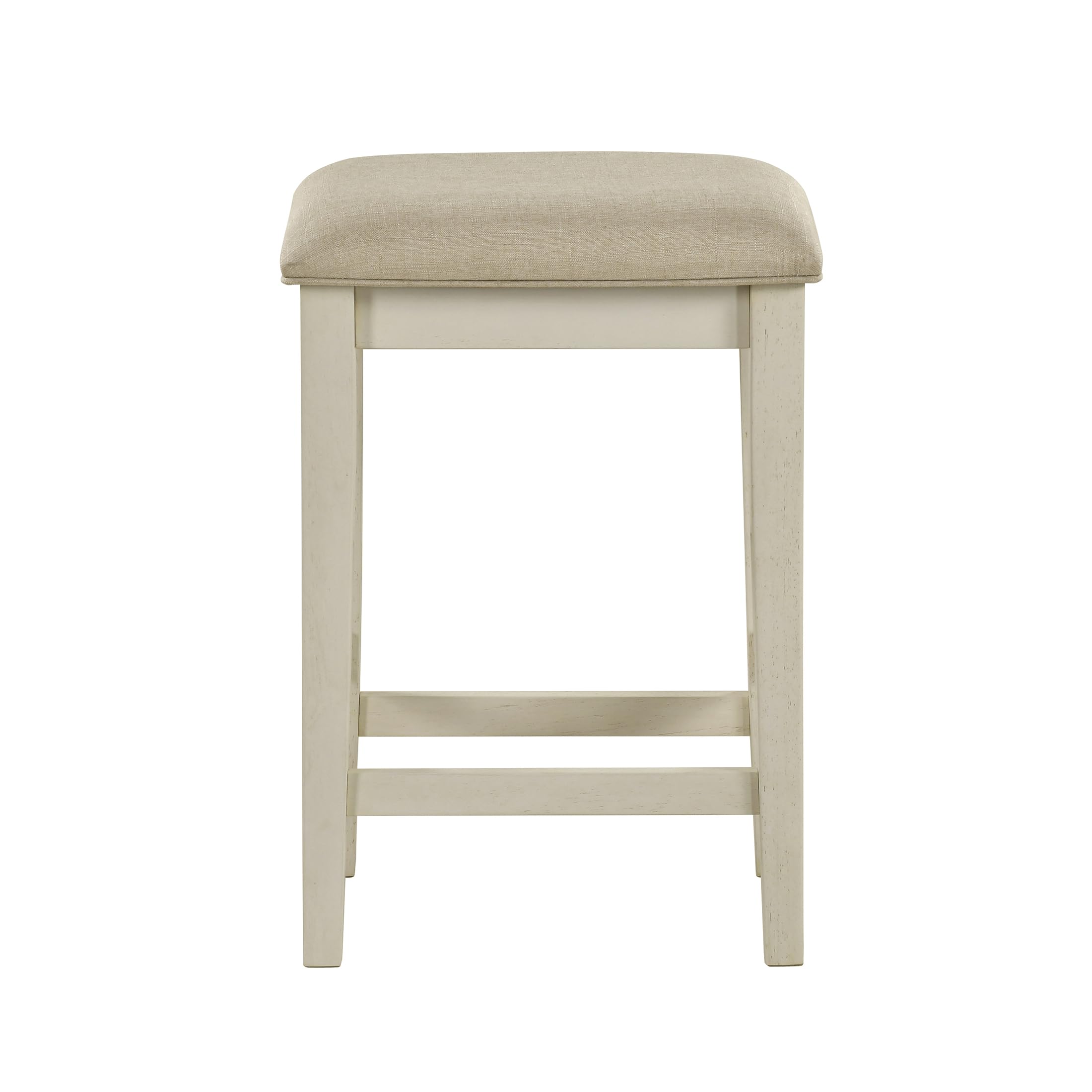 Lexicon 4 Piece Counter Height Bar Table with 3 Stools, Power Outlets, Rubberwood Frame Kitchen Table with 3 Padded Stools, Charging Ports for Small Spaces, Ash Veneer Walnut and Buttermilk Finish - Image 21