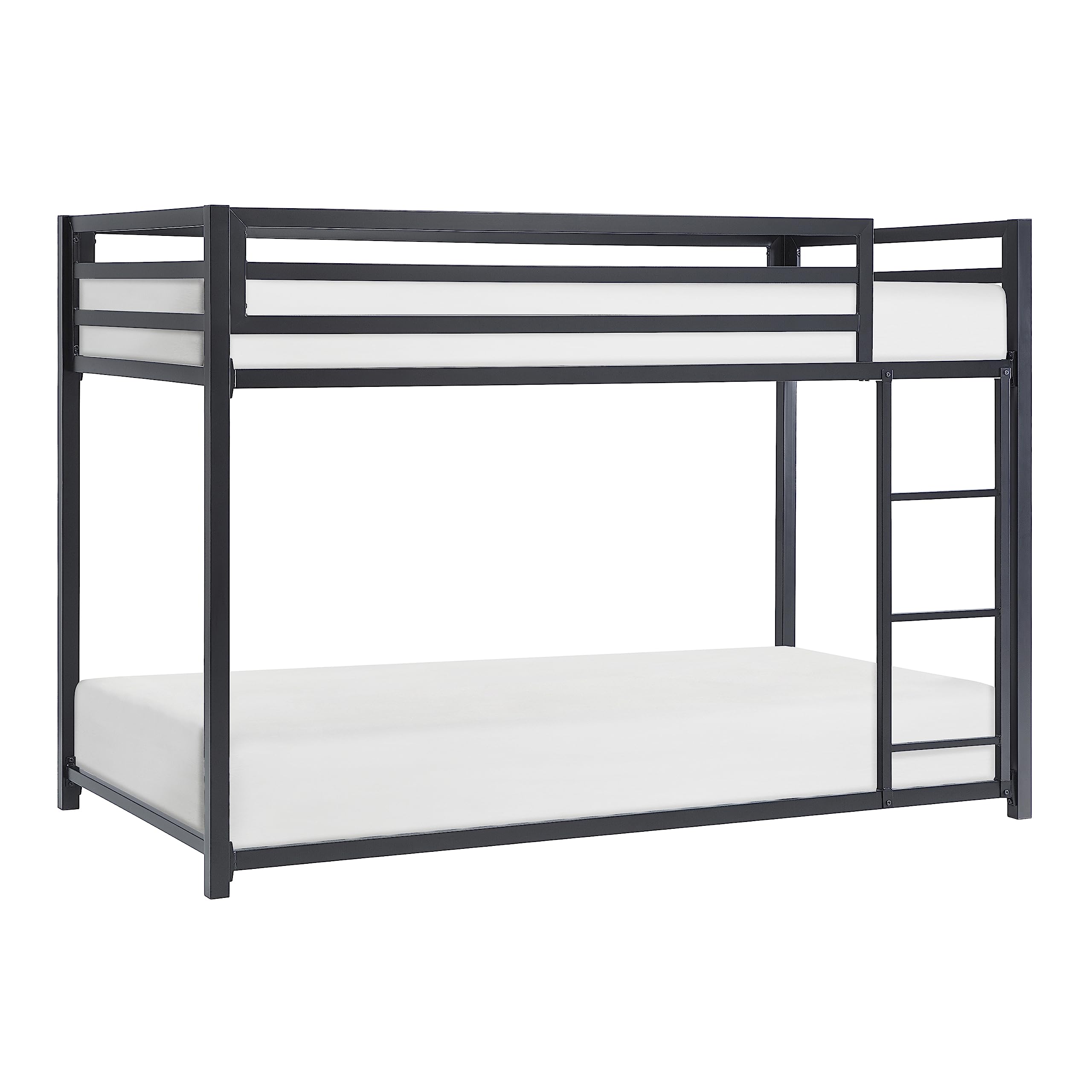 Lexicon Ackers Metal Bunk Bed, Twin/Twin, Black - Image 3