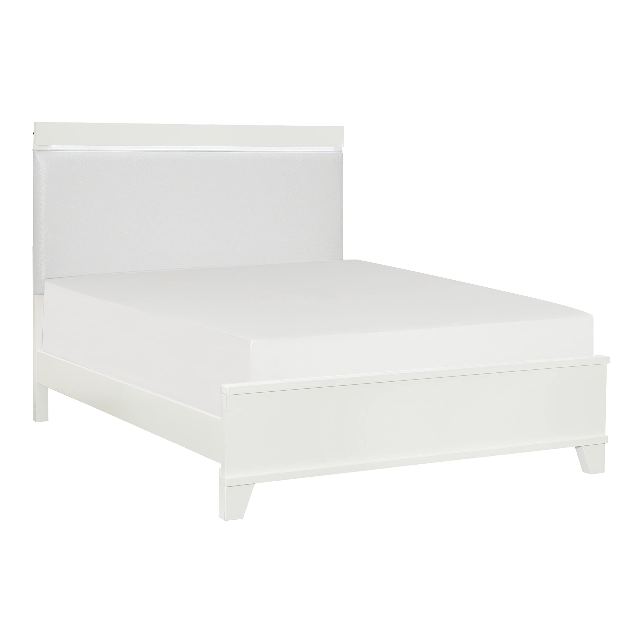 Lexicon Aemon Panel Bed, Queen, White - Image 3