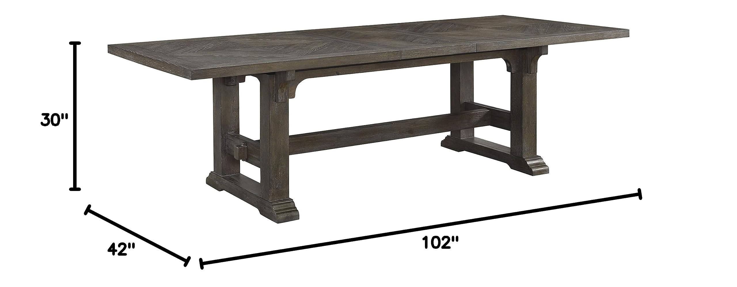 Lexicon Amancio Dining Table, Driftwood Brown - Image 7