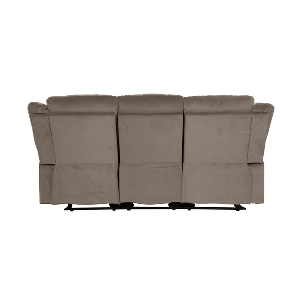 Lexicon Azrael Fabric Double Manual Reclining Sofa, 82" W, Chocolate - Image 6