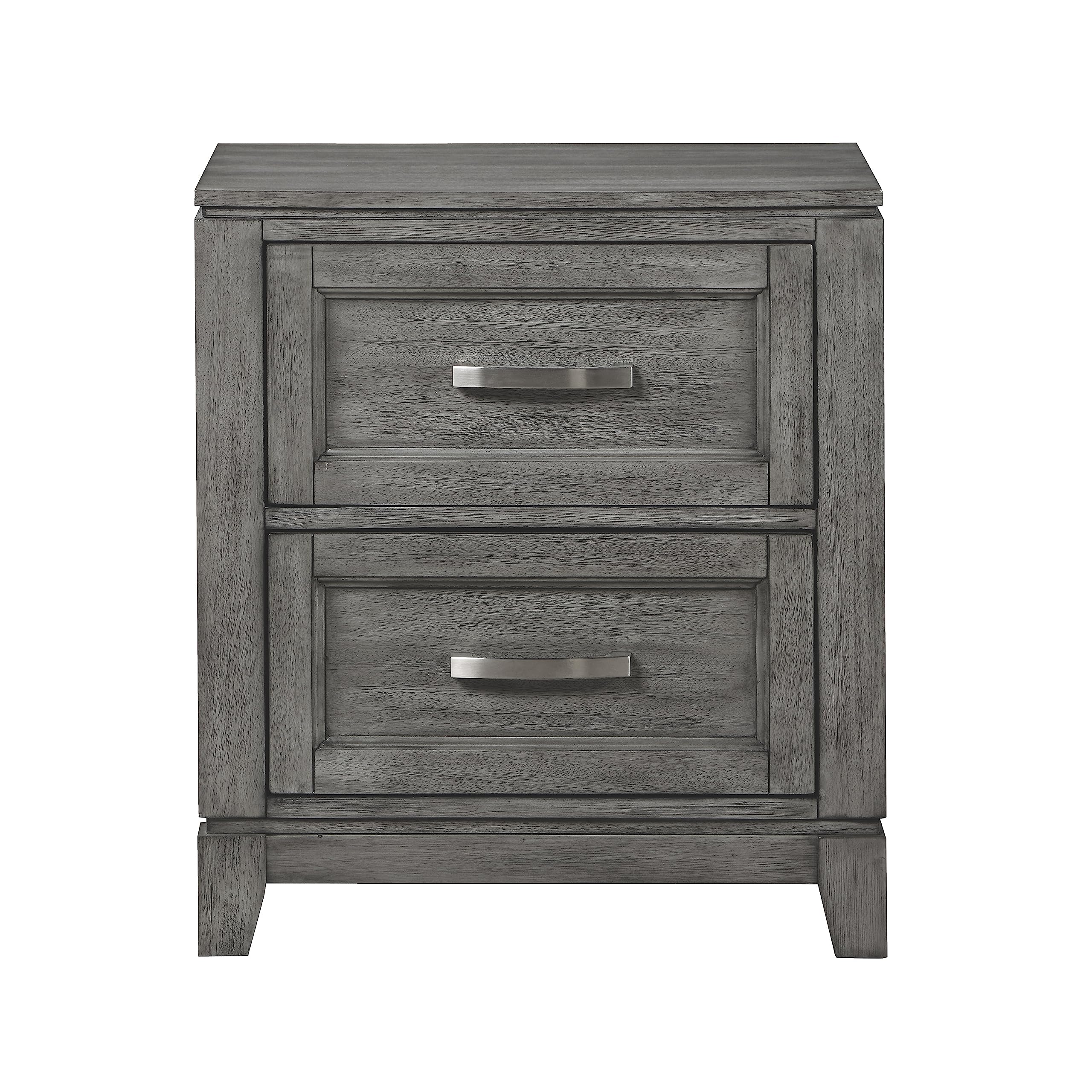 Lexicon Bertillon 2-Drawer Nightstand, Gray - Image 4