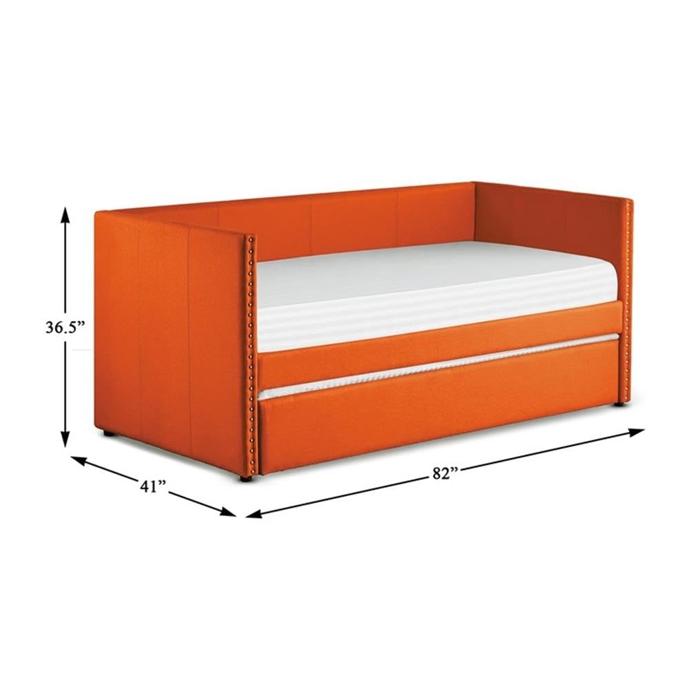 Lexicon Enning Daybed with Trundle, Twin/Twin, Orange - Image 3