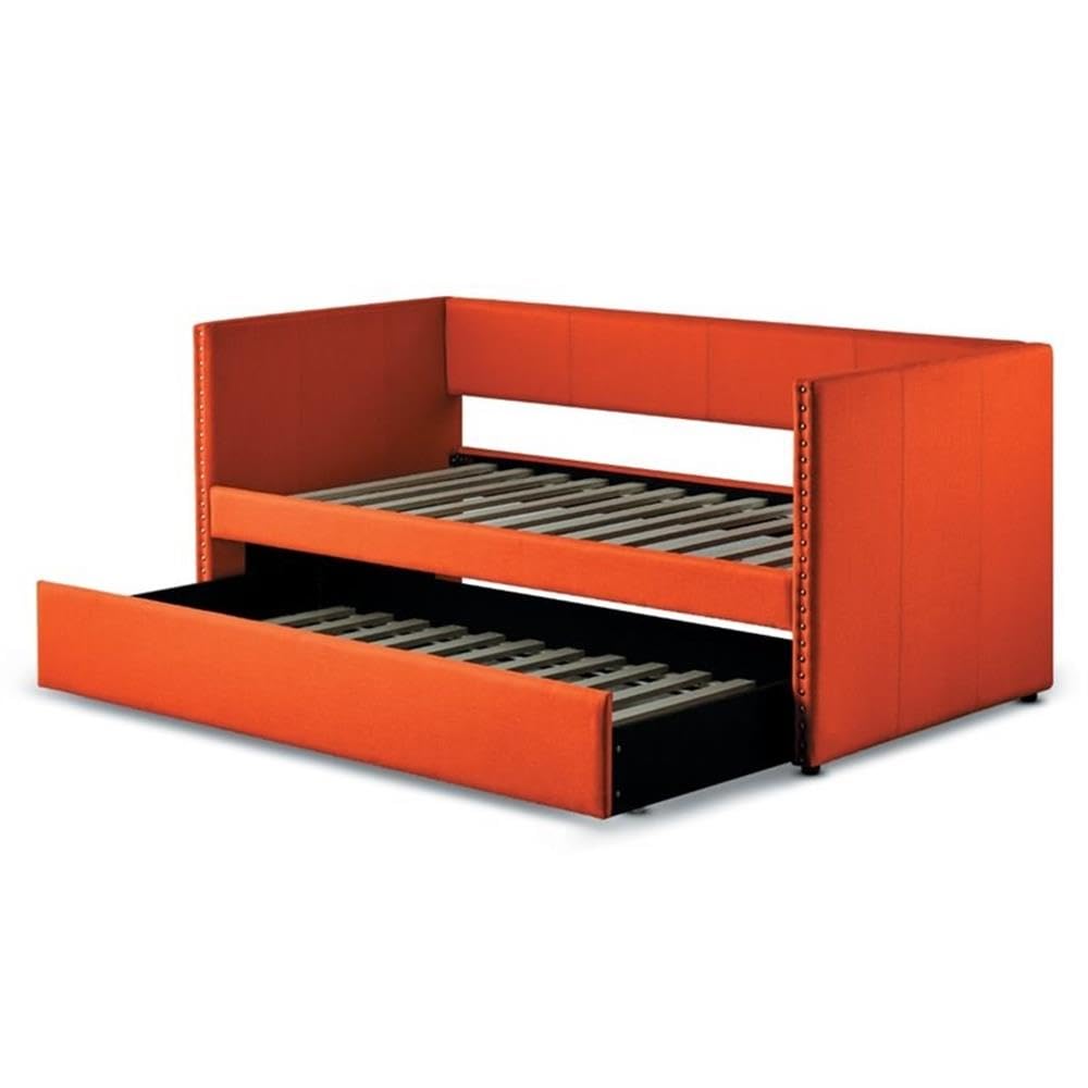 Lexicon Enning Daybed with Trundle, Twin/Twin, Orange - Image 4