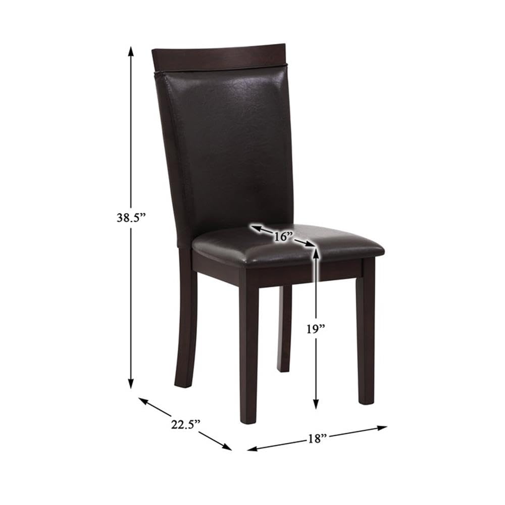 Lexicon Gresham 42.5" Dia Round Dining Table Set, 5-Piece Pack, Espresso - Image 9