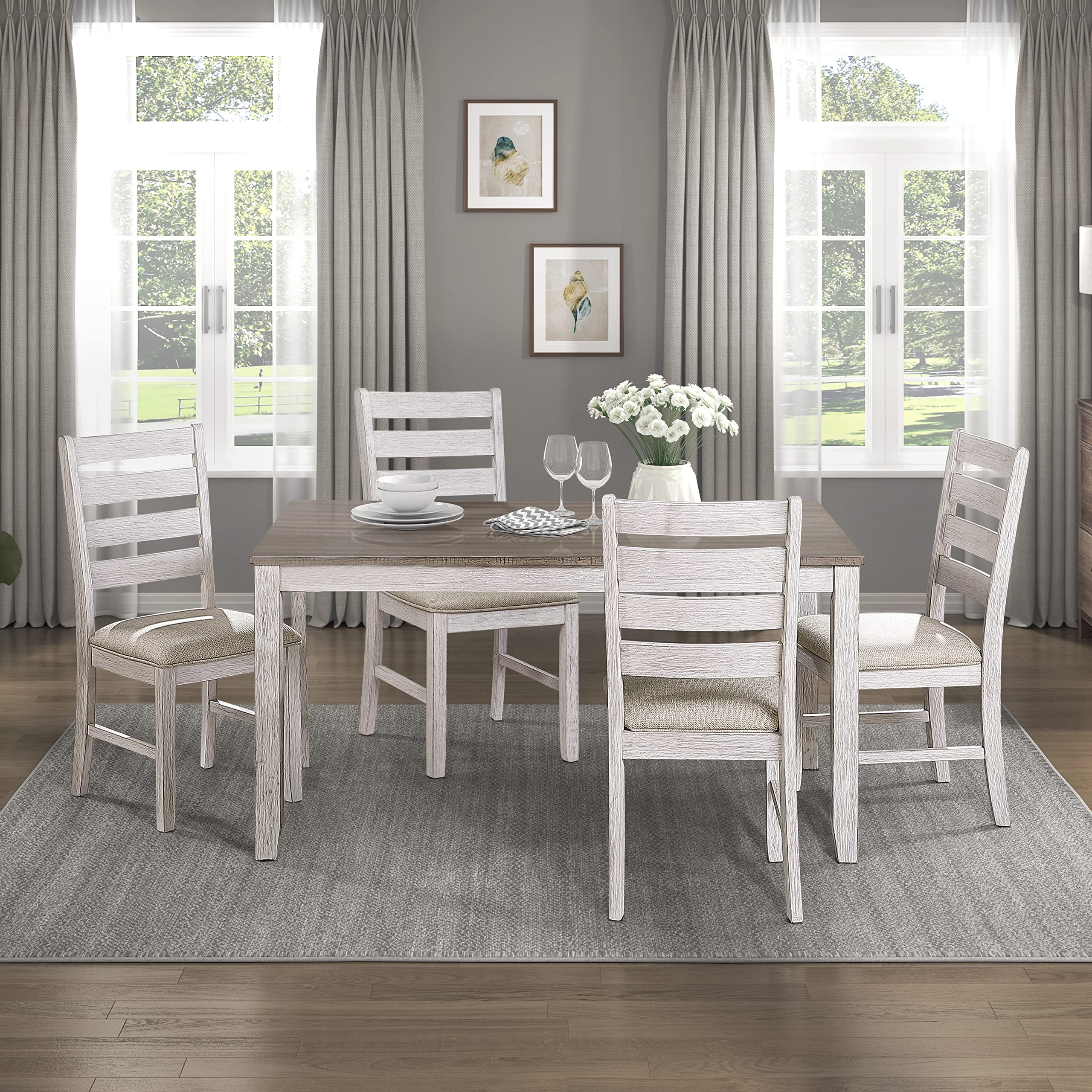 Lexicon Kerley Dining Chair (Set of 2), Grayish White - Image 7