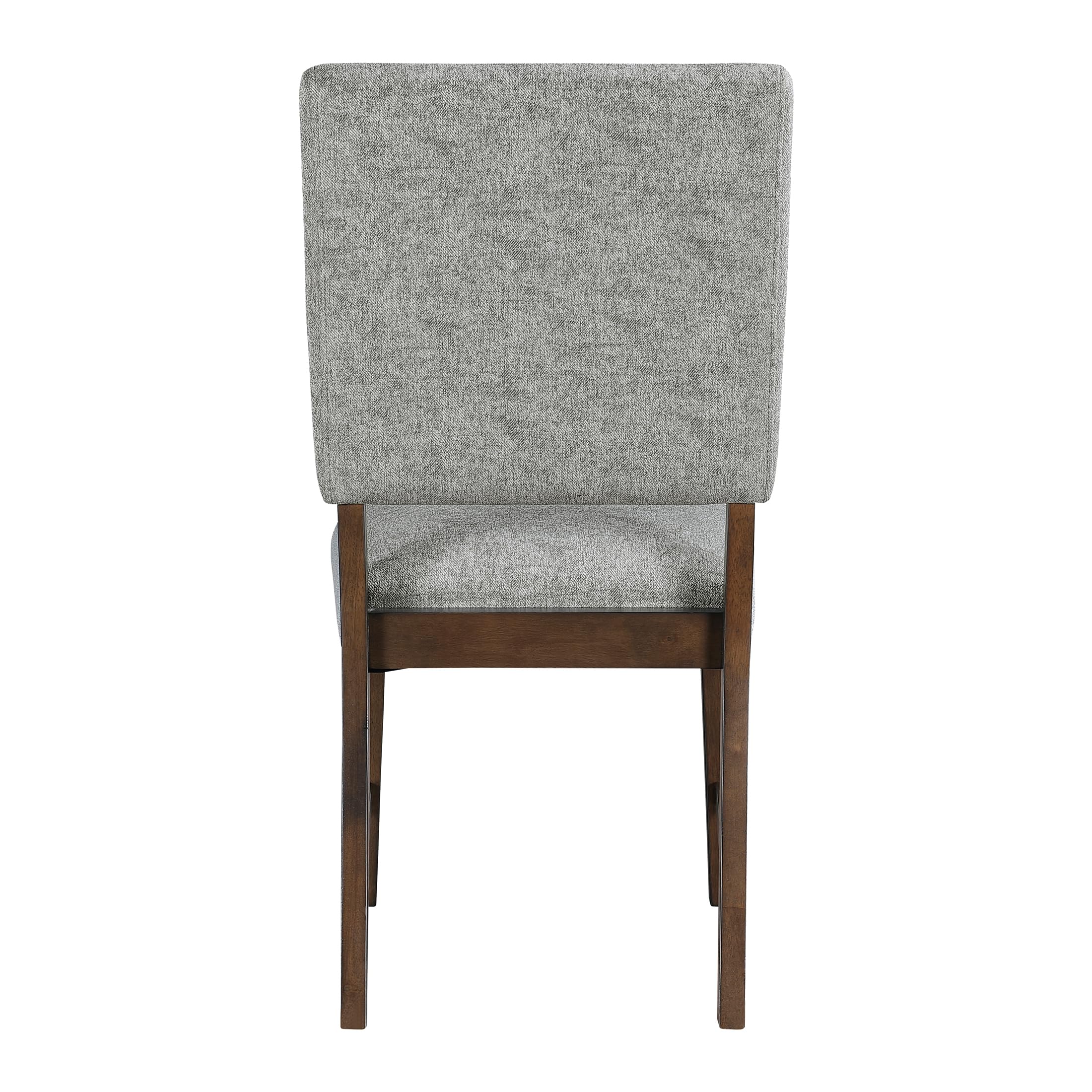 Lexicon Kitchen & Dining Room Chairs, Dining Chairs Set of 2, Linen Fabric Upholstered Dining Chairs, Solid Rubber Wood Armless Dining Chairs, Modern Dining Chair, Easy Assembly, Gray/Walnut - Image 7