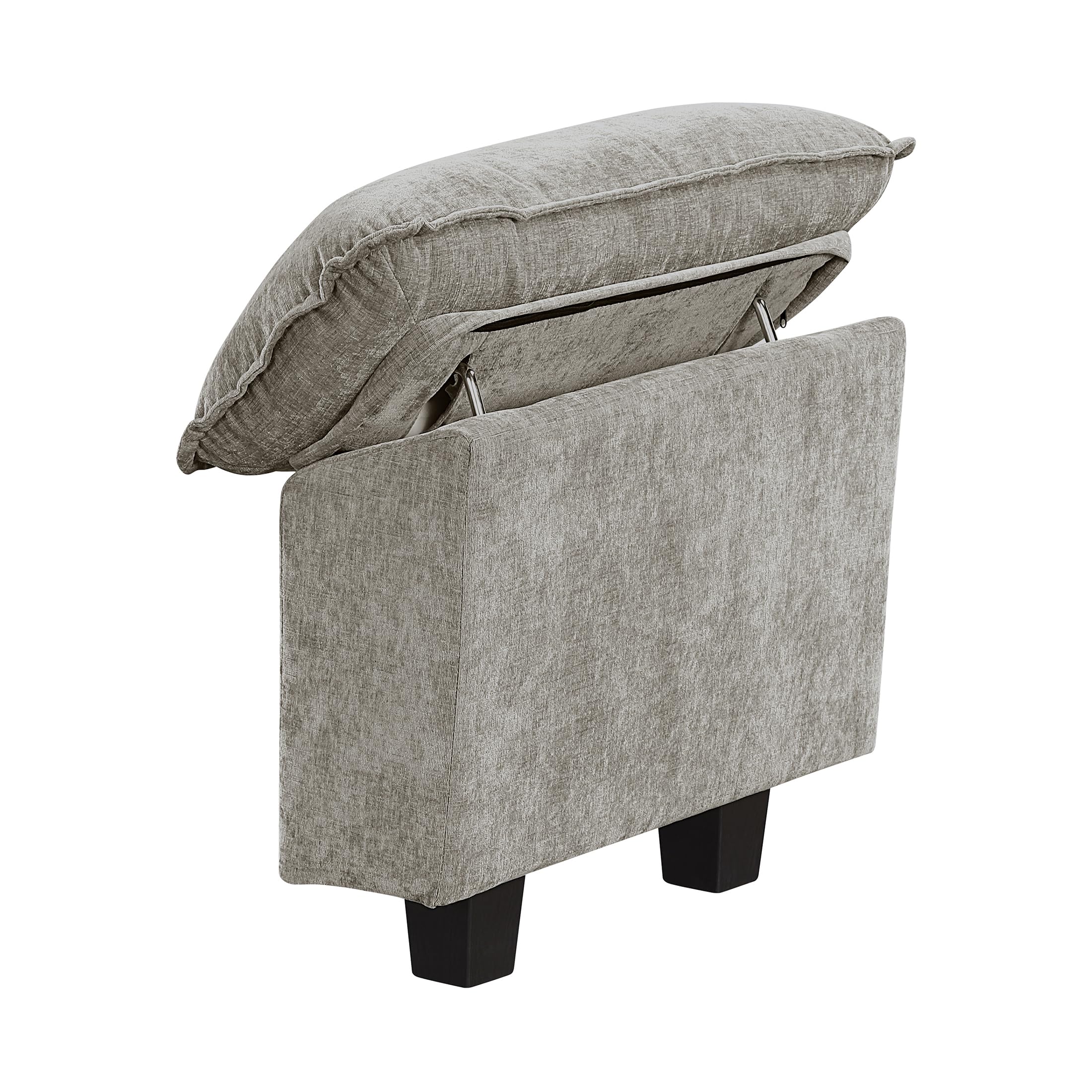 Lexicon Modular Sectional Sofa, Module for Sectional Couch, 2 Arms with Adjustable Pillow Top Set, Left and Right Sofa Arm, Soft Upholstery, Durable Frame, Customizable Comfort, Chenille Dark Pewter - Image 13