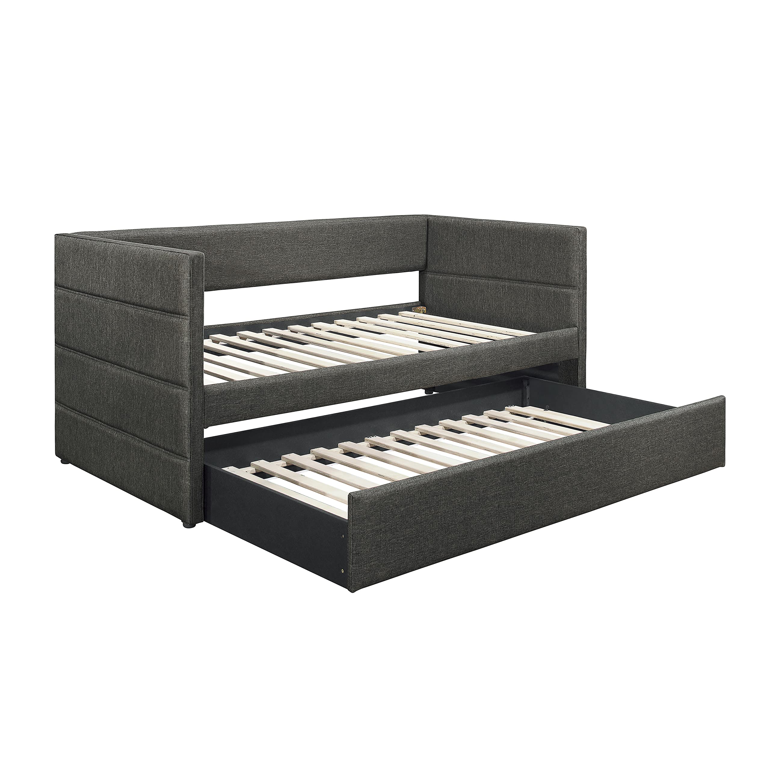 Lexicon Palma Daybed with Trundle, Twin/Twin, Dark Gray - Image 4