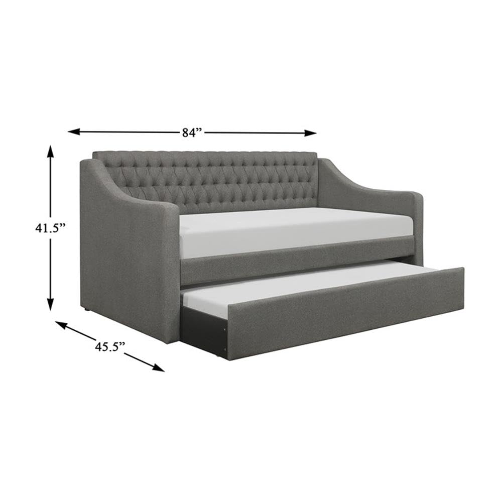 Lexicon Phelan Daybed with Trundle, Twin/Twin, Gray - Image 3