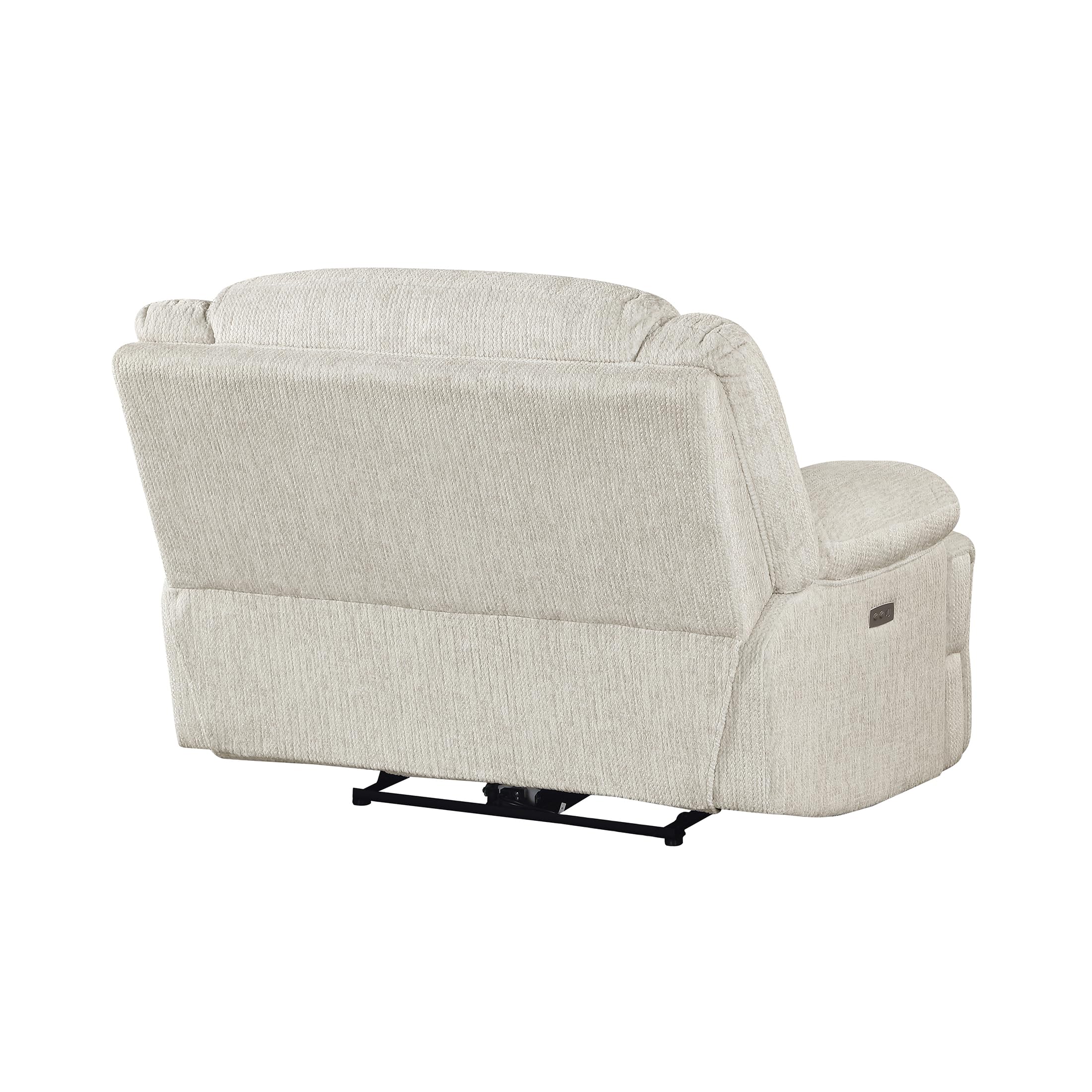 Lexicon Power Reclining Chair-Textured Microfiber Wall Hugger Recliner with Charging Ports, Pillow Top Arms, for Living Room/Theater Seating/Apartment, Easy Assembly, Vanilla Beige - Image 16