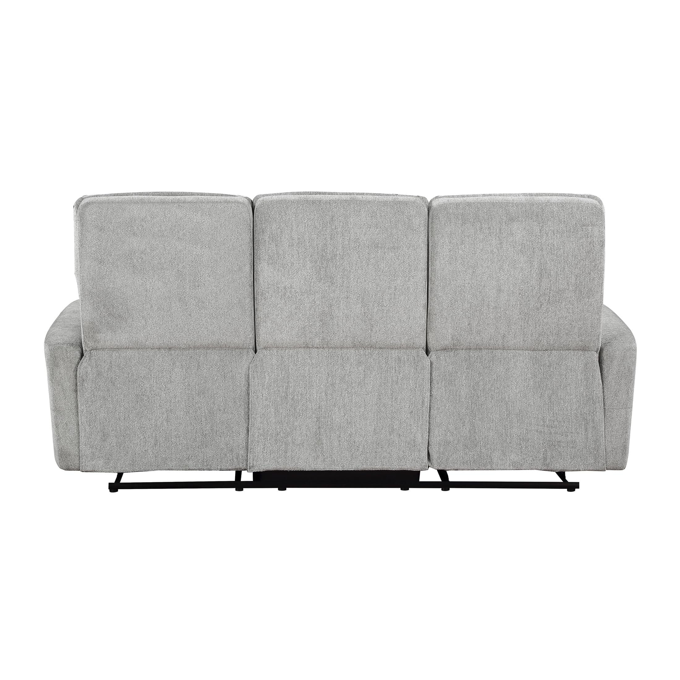 Lexicon Recliner Sofa for Living Room, Double Recliner RV Couch, Manual Wall Hugger Recliner Home Theater Seating Chenille Reclining Sofa, 81''W Sofa, Grey - Image 6