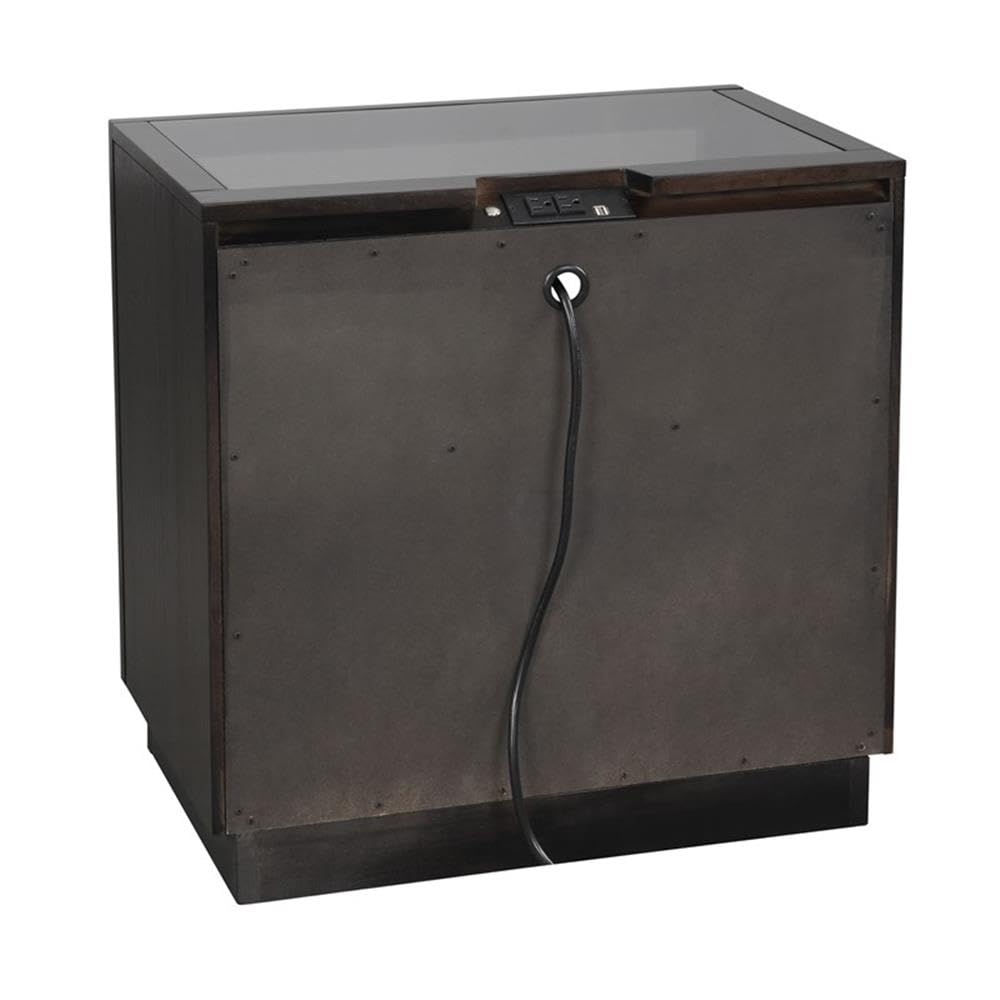 Lexicon Samiah 2-Drawer Nightstand, Charcoal - Image 5