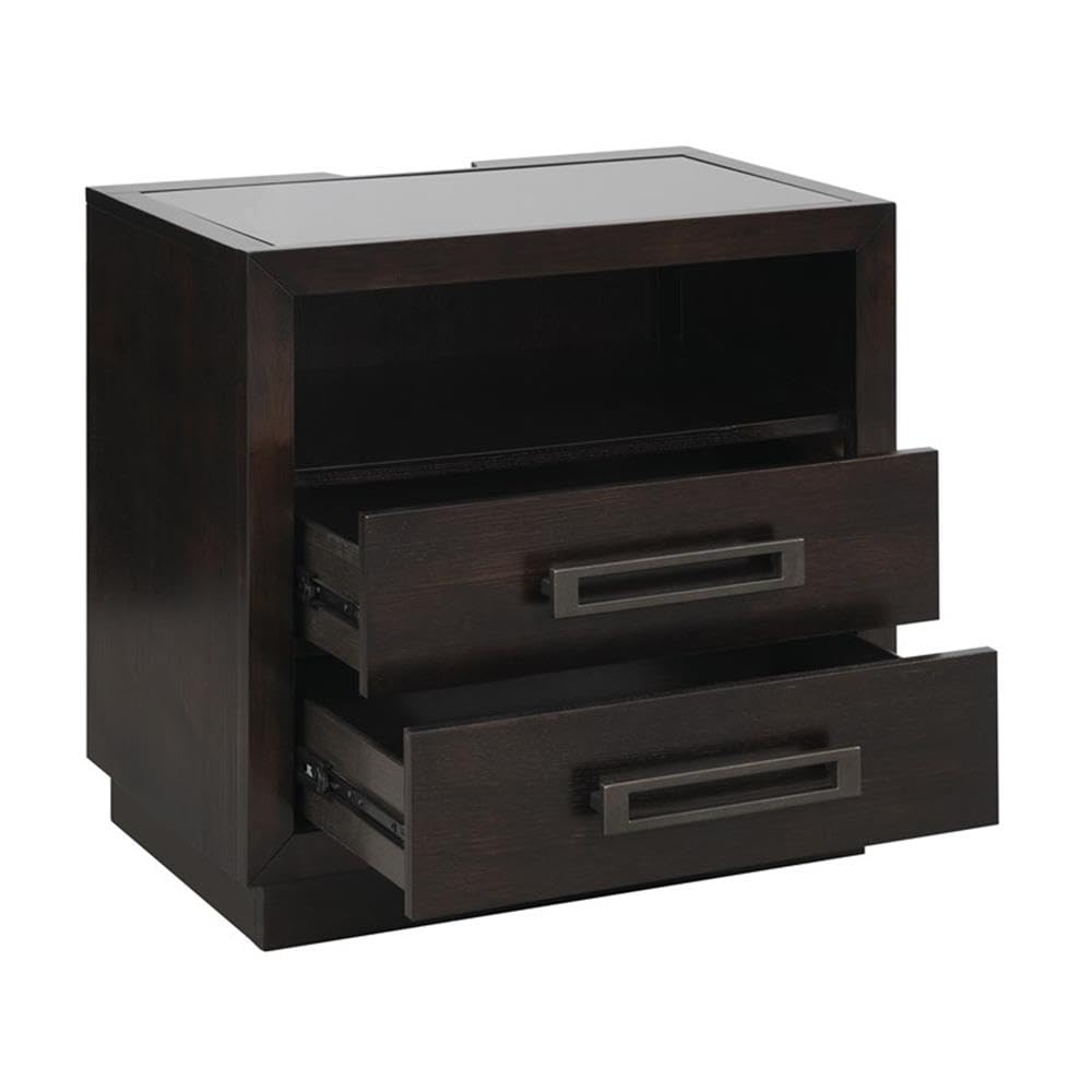 Lexicon Samiah 2-Drawer Nightstand, Charcoal - Image 6