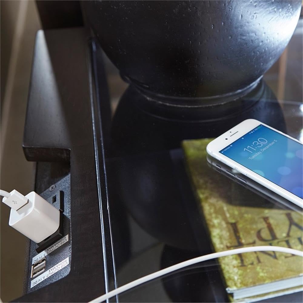 Lexicon Samiah 2-Drawer Nightstand, Charcoal - Image 7