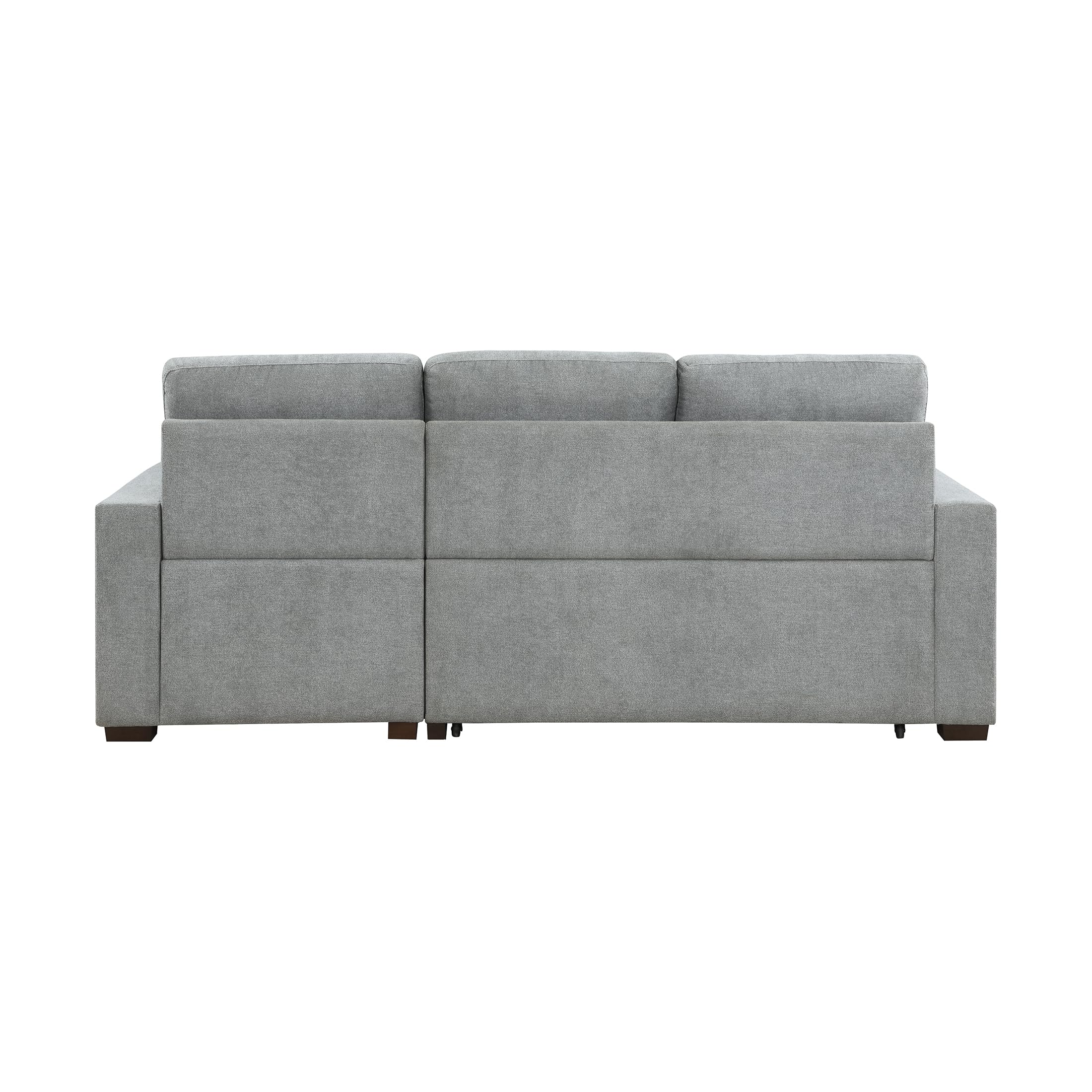 Lexicon Sectional Couches for Living Room, 83.5 inch Sleeper Sofa, L Shape Sectional Couch with Right Storage Chaise and Pull Out Sofa Bed, Grey - Image 10