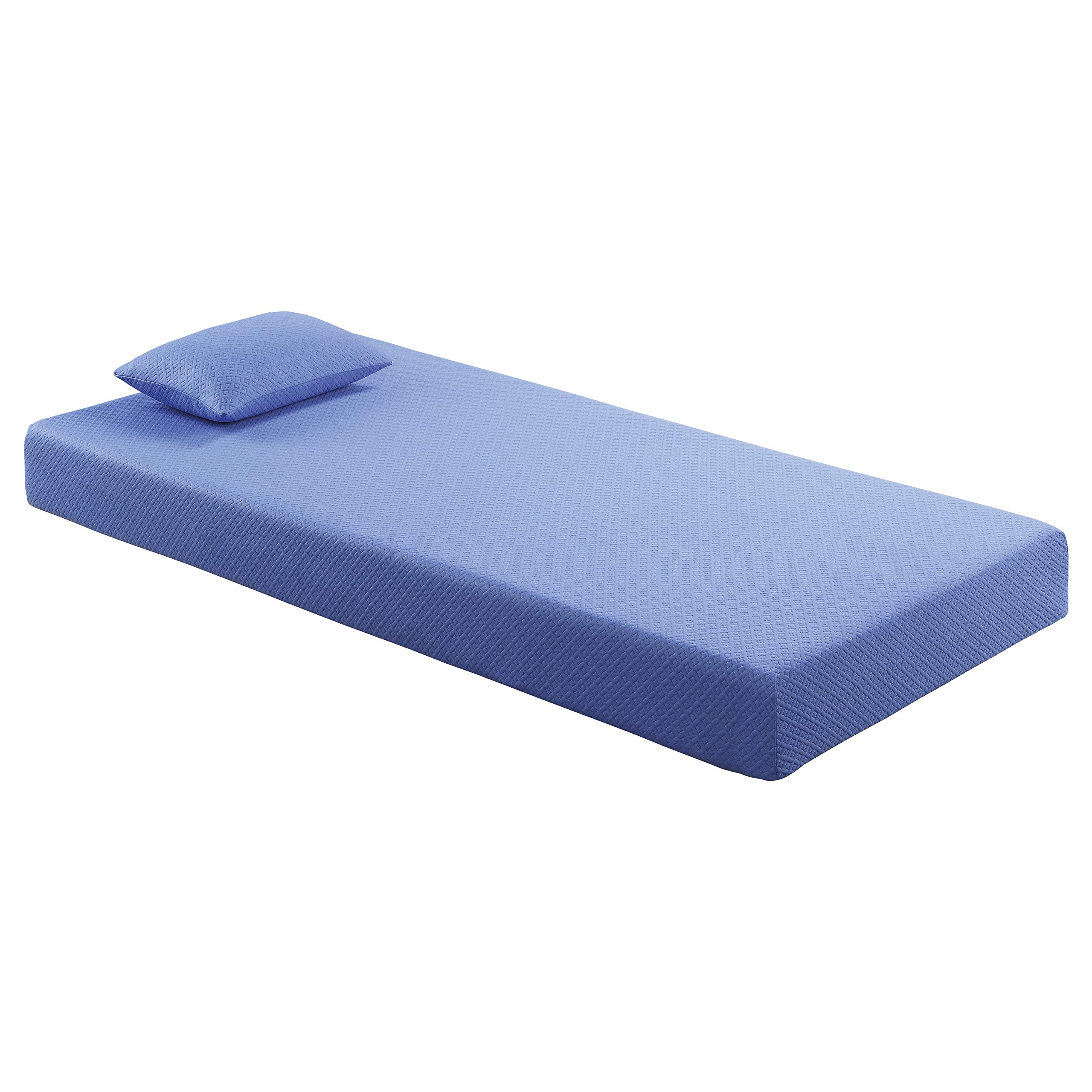 Lexicon Valente 7-Inch Gel-Infused Memory Foam Mattress Set, Full, Blue - Image 3