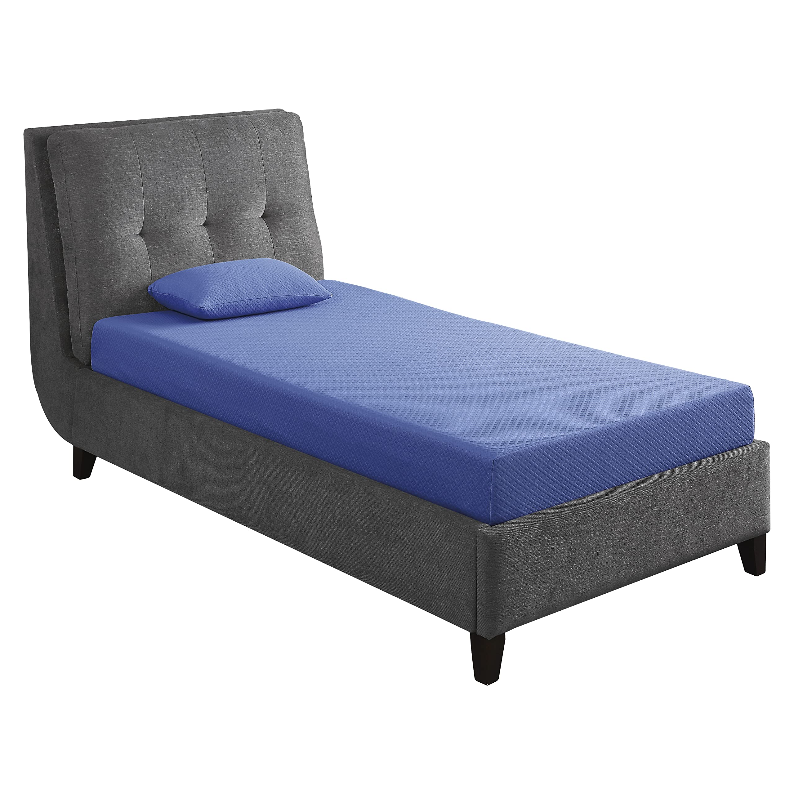 Lexicon Valente 7-Inch Gel-Infused Memory Foam Mattress Set, Full, Blue - Image 6