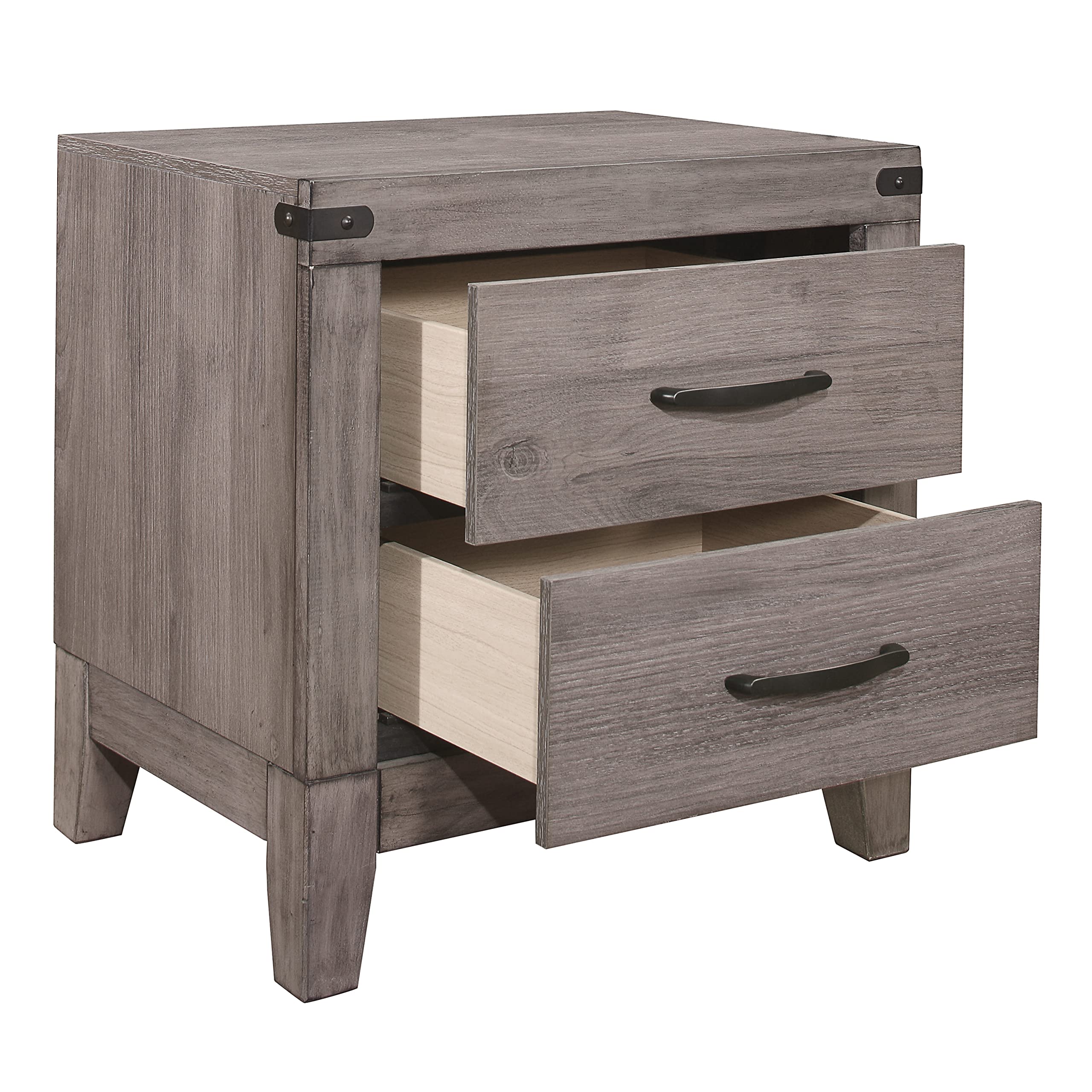 Lexicon Zade 2-Drawer Nightstand, Brownish Gray - Image 4